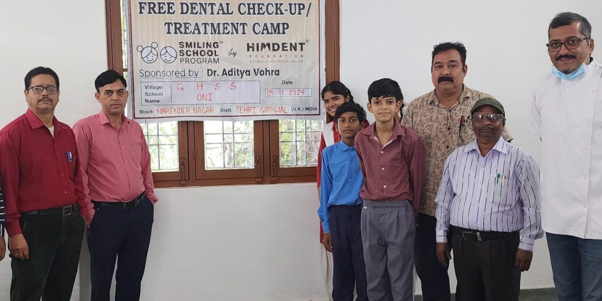 Dental Camp under Smiling Schools Programme at GHSS ONI
