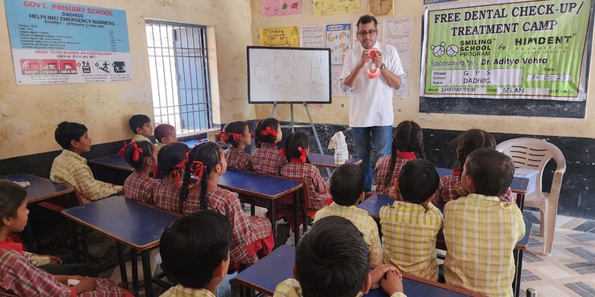 Dental treatment camp organised by Himdent Foundation